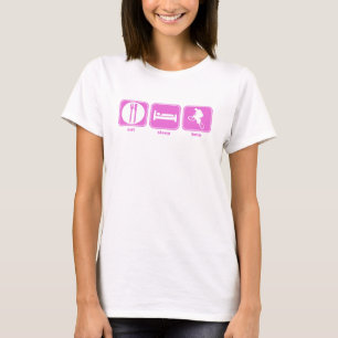 eat sleep bmx pink T-Shirt