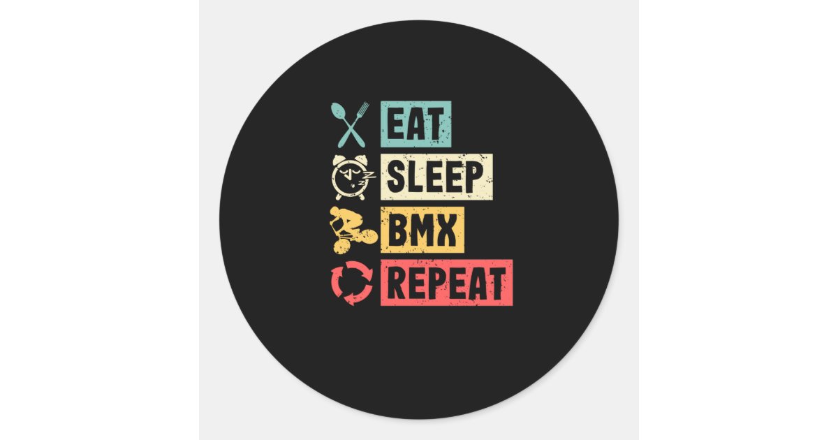 EAT. Sleep. BMX Hoodie - Kinder Kapuzenpullover Mit Coolem Spruch