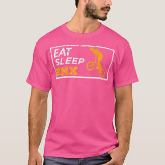 Eat Sleep Bmx Repeat Bike Racing T-Shirt