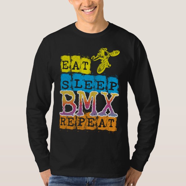 Eat Sleep BMX Repeat I Downhill I Children s BMX T-Shirt (Front)
