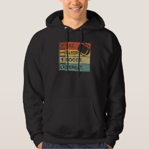 Eat Sleep Bocce Repeat Bocce Ball Vintage Hoodie