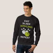 Eat Sleep Bowling  Bowling Sweatshirt (Front Full)
