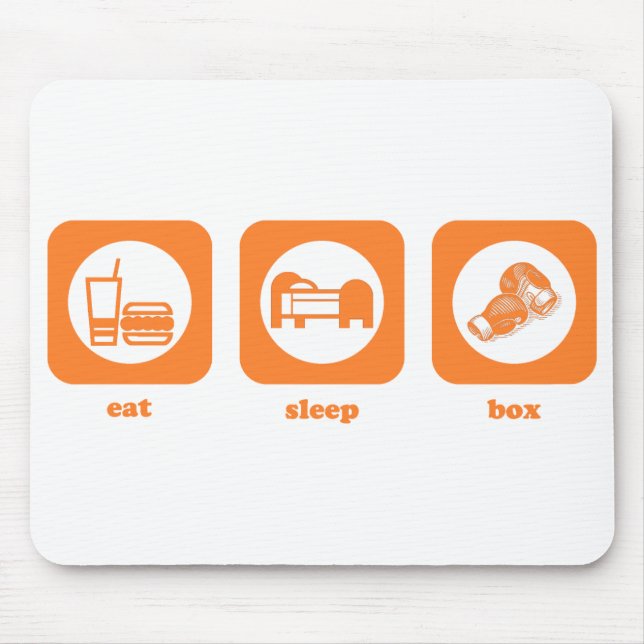 Eat. Sleep. Box. Mousepad (Front)