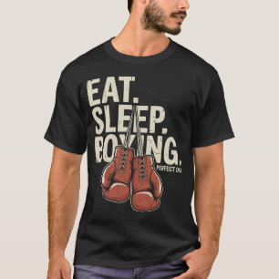 Eat Sleep Boxing Perfect Day Vintage T-Shirt