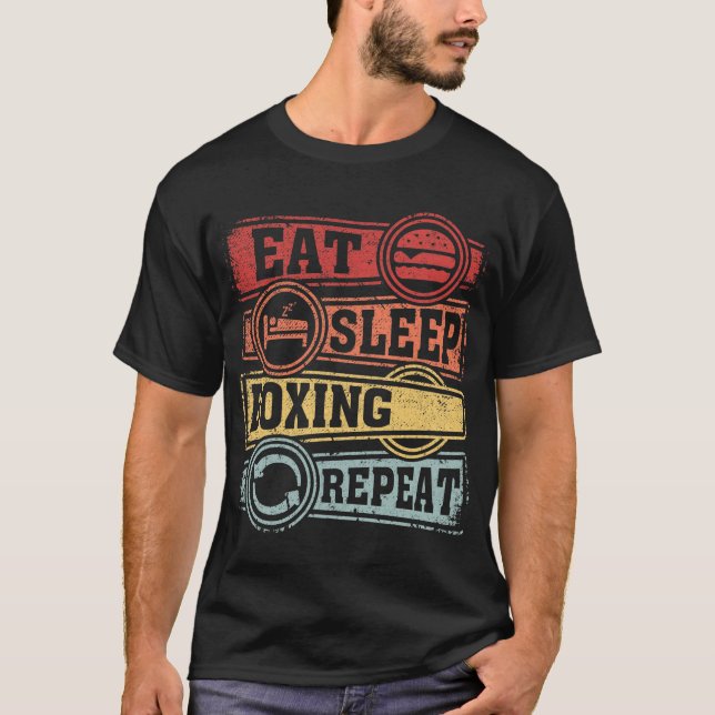 Eat Sleep Boxing Repeat T-Shirt (Front)