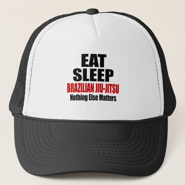 EAT SLEEP BRAZILIAN JIU-JITSU TRUCKER HAT (Front)