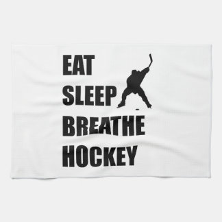 Eat Sleep Breathe Hockey Kitchen Towel