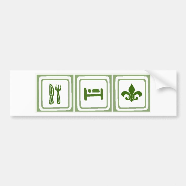 Eat Sleep... Bumper Sticker (Front)