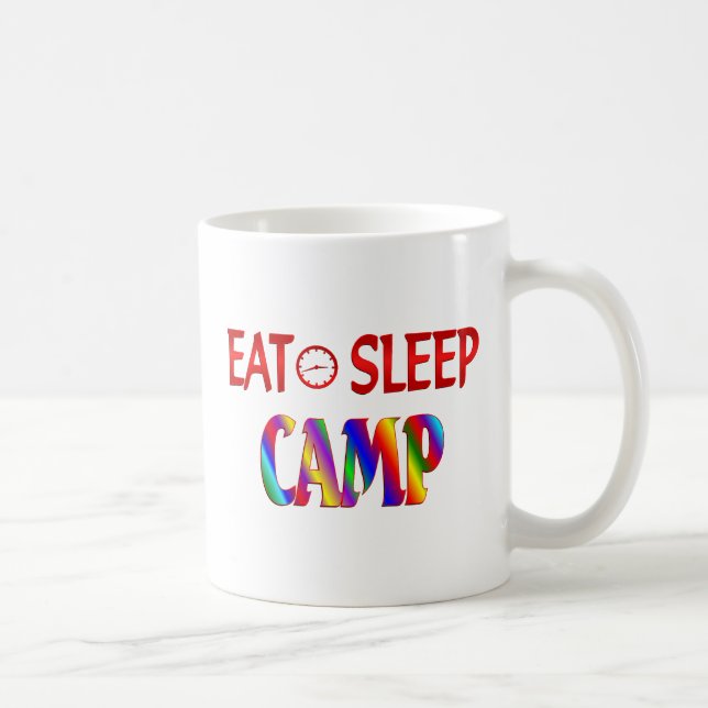Eat Sleep Camp Coffee Mug (Right)