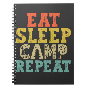 Eat Sleep Camp Repeat Camping Lover Notebook