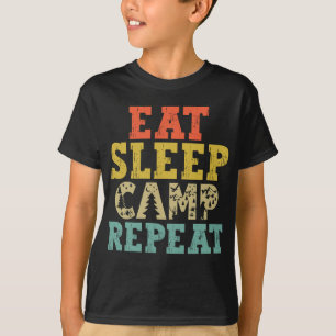 Eat Sleep Camp Repeat Camping Lover T-Shirt
