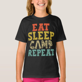 Eat Sleep Camp Repeat Camping Lover T-Shirt