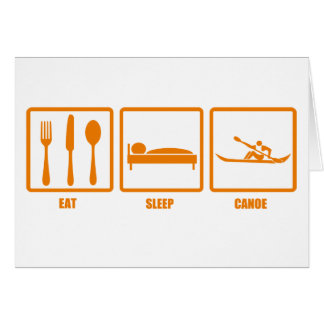 Eat Sleep Canoe Cards