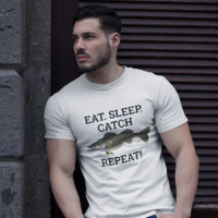 Eat Sleep Catch Walleye Funny Fishing Angler