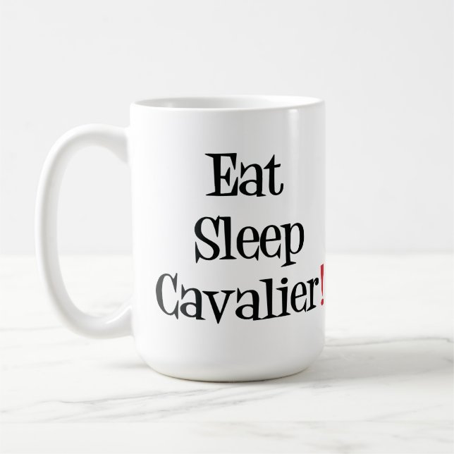 Eat Sleep Cavalier Mug (Left)