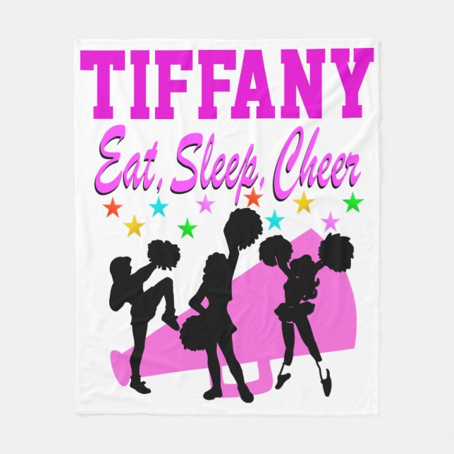 EAT SLEEP CHEER PERSONALIZED FLEECE BLANKET (Front)