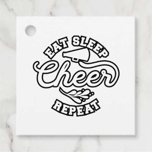 Eat Sleep Cheer Repeat Cheer Coach Ideas Favor Tags