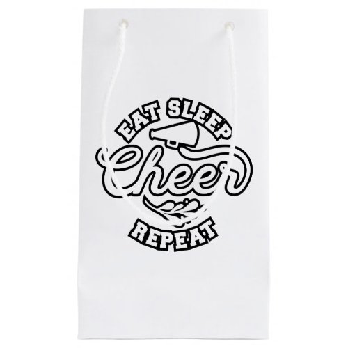 Eat Sleep Cheer Repeat Cheer Coach Ideas Small Gift Bag