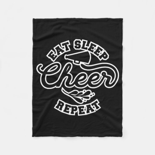 Eat Sleep Cheer Repeat Cheer Design Ideas Fleece Blanket