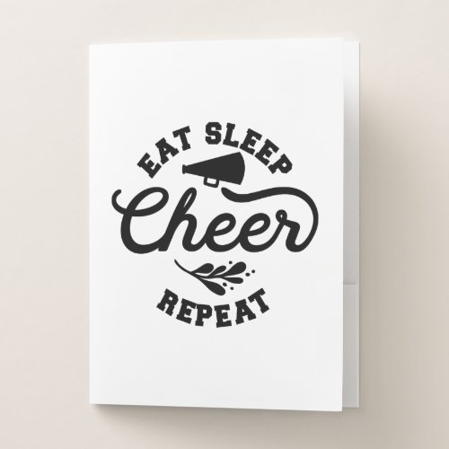 Eat Sleep Cheer Repeat Cheer Ideas Pocket Folder