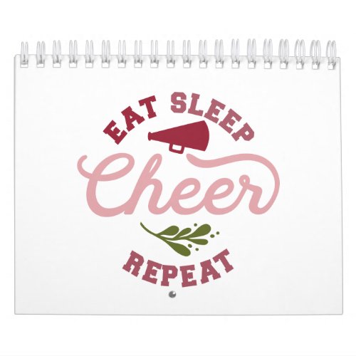 Eat Sleep Cheer Repeat Cheerleader Ideas Calendar