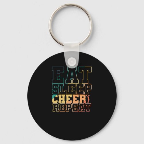 Eat Sleep Cheer Repeat Cheerleader Sport turnen Keychain