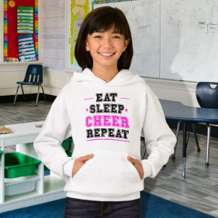 Eat Sleep Cheer Repeat Cheerleader T-Shirt Hoodie