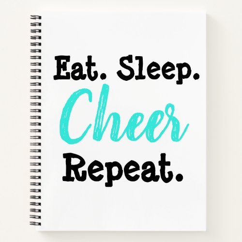 Eat Sleep Cheer Repeat  Cheerleading Notebook