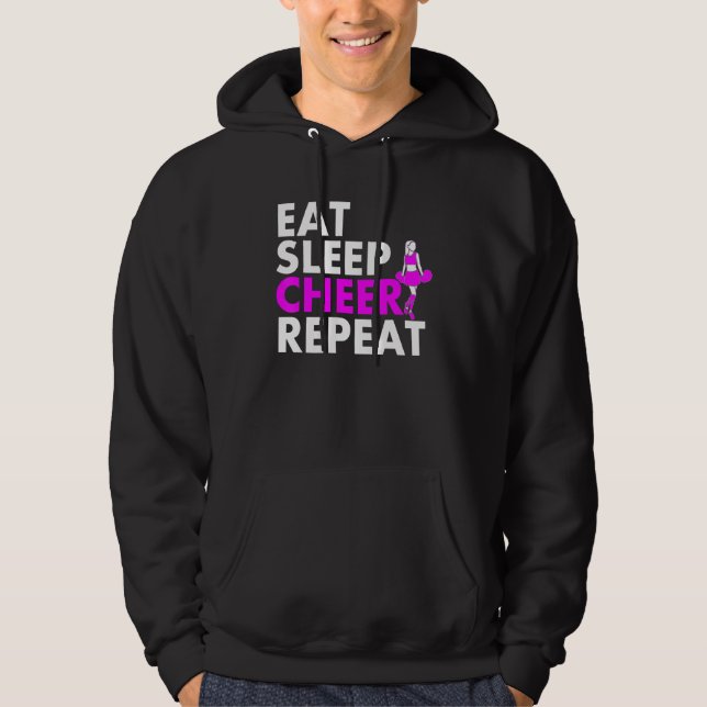 Eat Sleep Cheerleader Repeat Hoodie (Front)