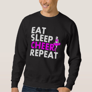 Eat Sleep Cheerleader Repeat Sweatshirt