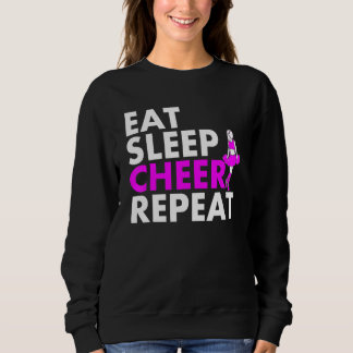 Eat Sleep Cheerleader Repeat Sweatshirt
