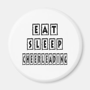 Eat Sleep Cheerleading Magnet