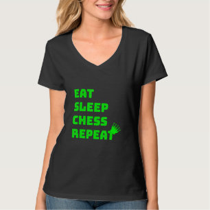 Eat Sleep Chess Repeat Chess Club T-Shirt