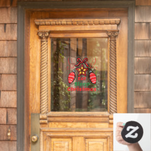 Eat Sleep Christmas Xmas Home Window Cling