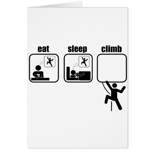 Eat. Sleep. Climb Cards (Front)
