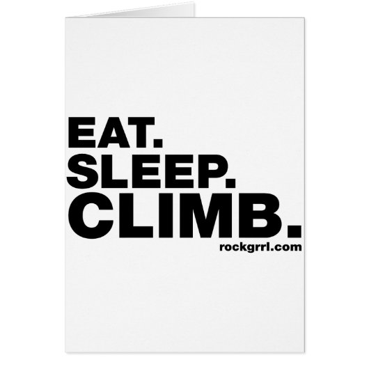 Eat Sleep Climb Cards (Front)