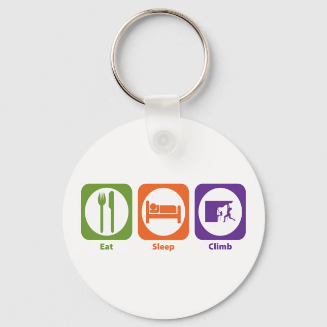 Eat Sleep Climb Keychain (Front)