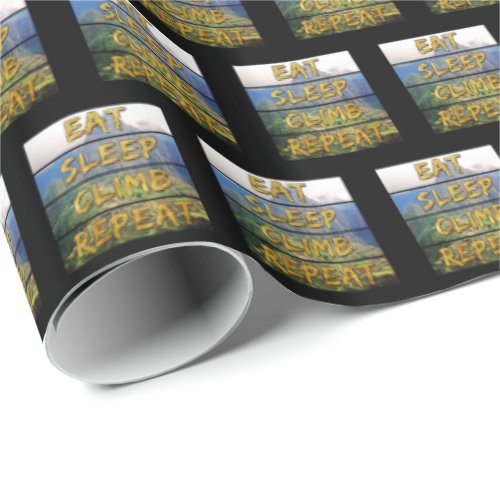 Eat Sleep Climb Repeat - Machu Picchu, Peru Wrapping Paper