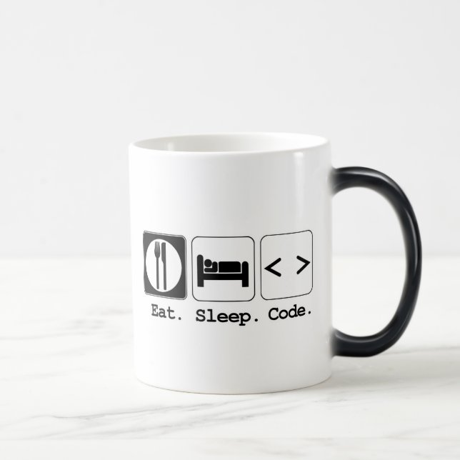 eat sleep code color morph mug  (Right)