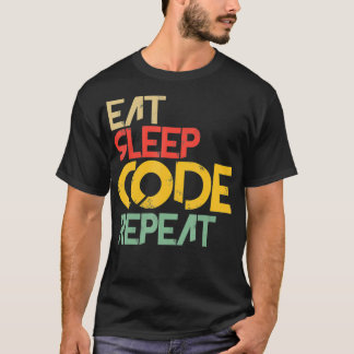 Eat Sleep Code Funny Computer Science Funny Gift T-Shirt