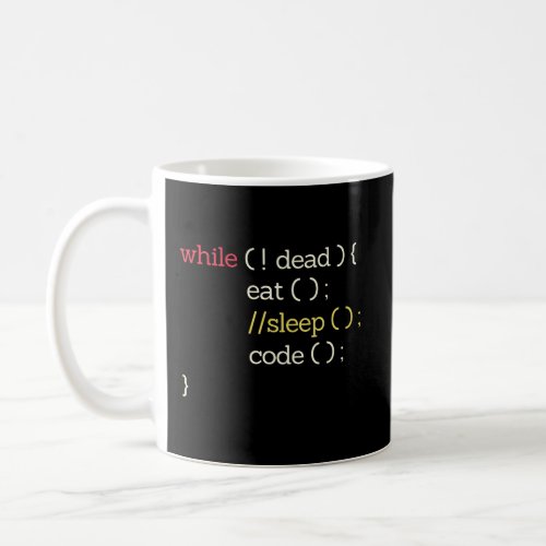 Eat Sleep Code Funny Computer Science Programmer Coffee Mug