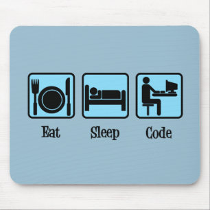 Eat Sleep Code Mouse Pad