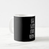 eat sleep code repeat computer programmer coding coffee mug (Front Left)
