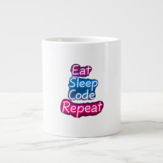 Eat Sleep Code Repeat Giant Coffee Mug