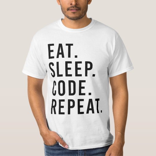 eat sleep code shirt