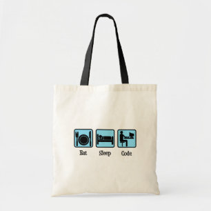 Eat Sleep Code Tote Bag