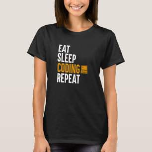 Eat Sleep Coding Programming Computer Binary Cod T-Shirt