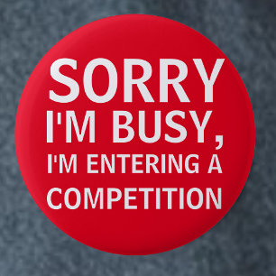 Eat Sleep Compeat Repeat - Funny Comping Hobbyist Button