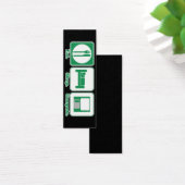 eat sleep computer (green) bookmark (Desk)