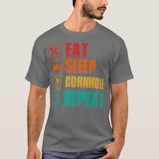 Eat sleep cornhole repeat T-Shirt